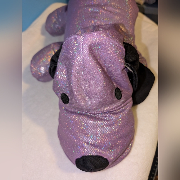Sensory Purple Stuffed Animal Beanie Bag Dog Pre-owned - Picture 7 of 9